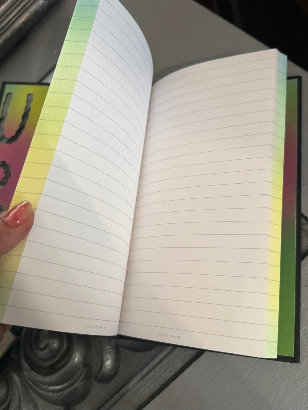 Adult Swim Cartoon Network Black Neon Small 8.5 x 5.5” Notebook
